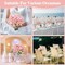 16 Bundles Artificial Peonies Bouquet – Realistic Silk Flowers with Stems for Table Centerpieces, Wedding Decor, and Bridal Floral Arrangements (Light Pink)
